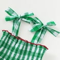 thumbnail image 6 of WAYUTE Dresses for Girls Tiered Ruffle Sundress with Bow Tie Straps and Plaid Pattern for Toddler Kids Casual Summer Outdoor, 6 of 6