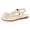 Beige, variant on Women's Lace Crochet Flower Flip Flops Comfortable Orthopedic Platform Wedge Slingback Dressy Walking Sandals for Beach Summer 2026 Yellow Size 7