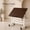 Foldable and adjustable multifunctional table walnut color, variant on Adjustable Rolling Drafting Table Tilting Desktop Steel Frame For Art Craft Home Office Use