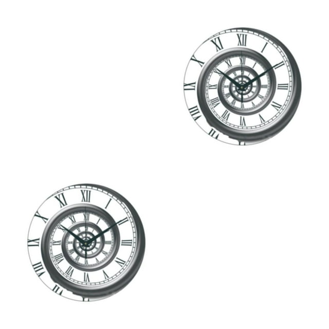 Guardoinrt Round Music Keyboard Wall Clock Unique Style And Silent Operation For Any Room Elegant Piano Key Clock ABS Timeless Rotate Rome 1 2Set