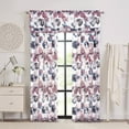 thumbnail image 4 of Achim Poppy Field Floral Rod Pocket Room Darkening Curtain Panel, Blush, 50" x 63", 4 of 6