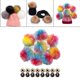 thumbnail image 4 of Bolas De Pompones Para Hacer Decoraciones Con Broches De Presión Para Bufandas, Llavero, Zapatos, Mezcla De Colores A Sunnimix Bolas de pompones, 4 of 8