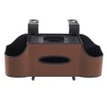 thumbnail image 1 of Ruiboury 3 In 1 Car Back Box Multifunctional Organizer Tissue Holder Convenient Invisible Hooks Buckle Installation Vehicle brown, 1 of 6