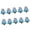 Blue, variant on MOMOJIA 10Pcs Christmas Tree Art Beads For Christmas Tree Ornament Hand Painted Glass Beads For Craft Bracelets Jewelry Crafting