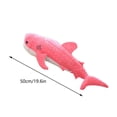 thumbnail image 2 of Cute Shark Plush Toy Big Fish Cloth Doll Whale Stuffed Children Birthday Gift Blue 50cm, 2 of 4