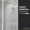 thumbnail image 5 of Heavy Rainfall Stainless Steel Shower Bar with Hand Sprayer in Brushed Nickel, 5 of 9