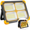 thumbnail image 1 of Projecteur LED Rechargeable - YANSION - 80W - 348 LEDs - Panneau Solaire - 4 Modes d'Éclairage, 1 of 4
