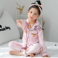 thumbnail image 1 of Conjuntos de pijama de manga larga para niños, cárdigans finos para el hogar, ropa de dormir de algodón con bolsillos para Navidad y otoño, 1 of 2
