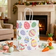 thumbnail image 6 of Yooshoverk Easter Linen Drawstring Candy Bag - Bunny & Egg Print Children’S Gift Bag For Treats & Party Favors Multicolor-A 8.27X4.28In, 6 of 6