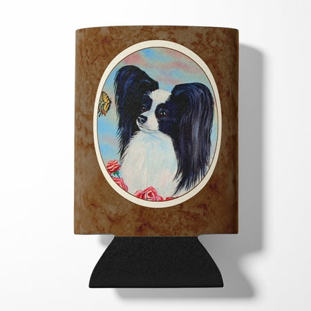 

Carolines Treasures 7040CC Papillon Black and White Can or Bottle Hugger Can Hugger multicolor