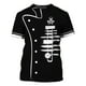 thumbnail image 5 of Ropa de trabajo para servicio de comida para hombre, camisa de Chef con estampado de disfraz, Tops de cocina para Hotel, restaurante, camisetas informales de manga corta con cuello redondo, 5 of 5
