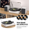 thumbnail image 4 of Reproductor de vinilo Bluetooth Retrolife con tocadiscos y altavoces estéreo, 4 of 8