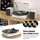 thumbnail image 4 of Reproductor de vinilo Bluetooth Retrolife con tocadiscos y altavoces estéreo, 4 of 8