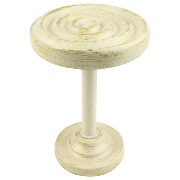 Urbanest Medallion Curtain Holdback – Elegant Drapery Tieback, Farmhouse Drapery Hardware for Stylish Window Treatments, 1 Piece, Gilded French White