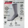 thumbnail image 5 of Genuine Dickies Men's Dri-Tech Crew Socks, 6-Pack, 5 of 5