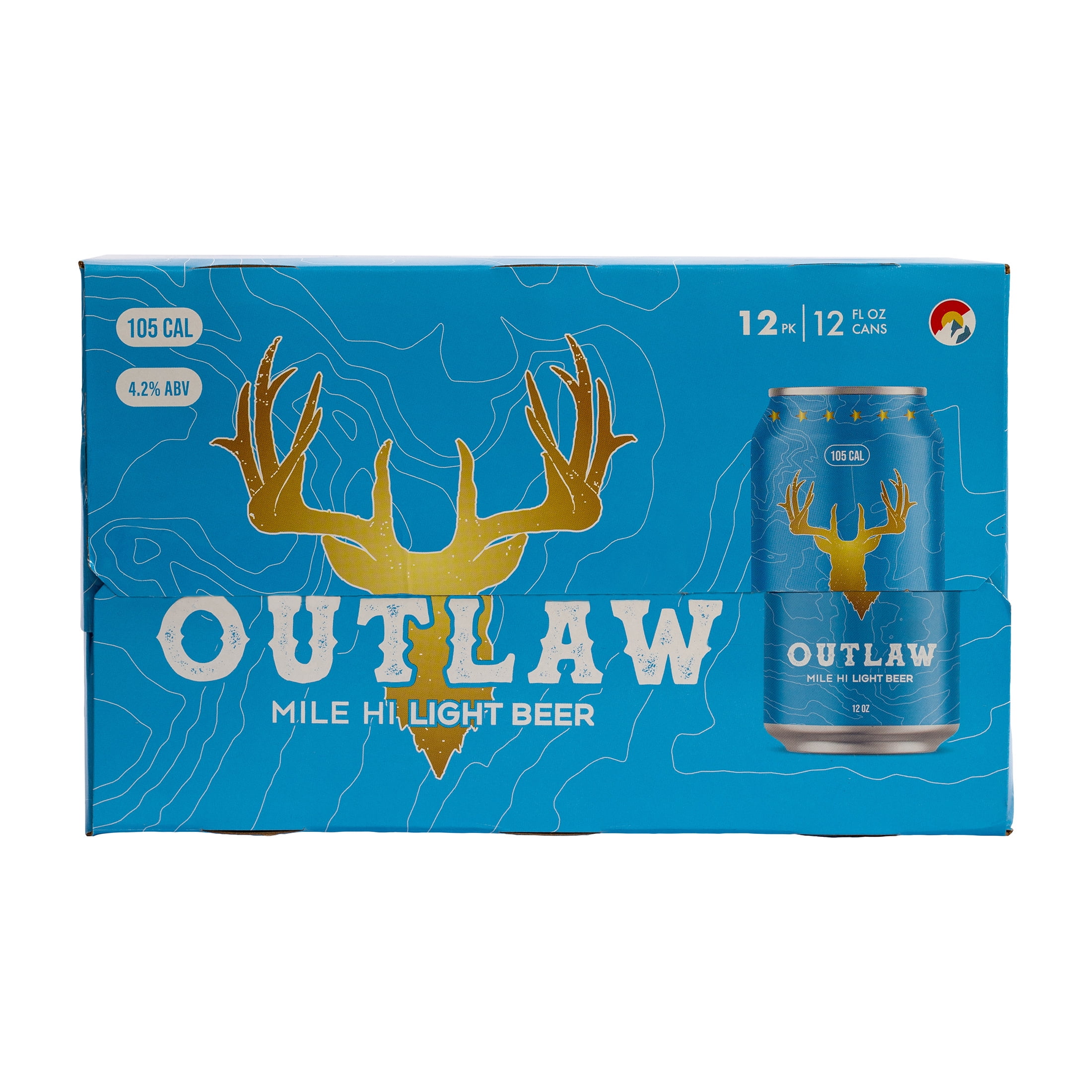 Outlaw Light Beer, 12 Pack, 12 fl oz Cans