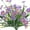 Purple, variant on PULLIMORE 4 Bundles Artificial Flowers, Summer Decoration UV Resistant Outdoor Plastic Greenery Shrubs Plants Fake Flowers Planter (4 Colors)