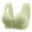 A-Green, variant on Minimizer Bras for Women Full Coverage Front Button Lift & Support Solid Color Wirefree Elder Woman Bra Shoulder Strap Plus Size Comfort Daily Bra A-Black 38