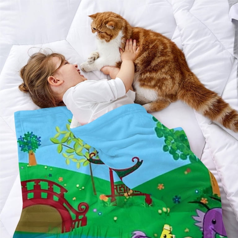 Ni Hao Kai Lan Flannel Blanket Bed Sofa Couch Throw Cozy