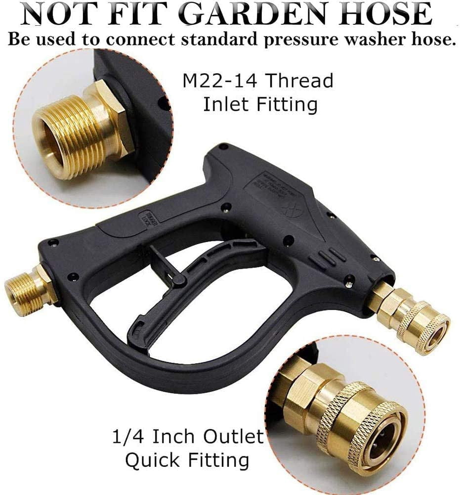 Foam Cannon Gun 3000 Psi High Pressure Washer Foam Wash Gun Car Washer Gun with M22-14mm Thread