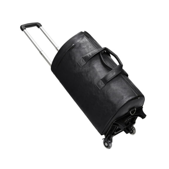 Segolike Rolling Garment Bag with Wheels Handbag Large Capacity Trendy Garment Duffel Bag Black