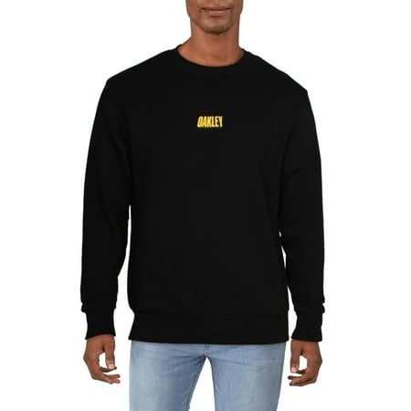 Oakley Mens Team Custom Fit Comfy Crew Sweatshirt Black S