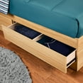 thumbnail image 4 of Your Zone Easy to Assemble Storage Bed with Bookcase Headboard, Twin, Natural Teak Finish, 4 of 11