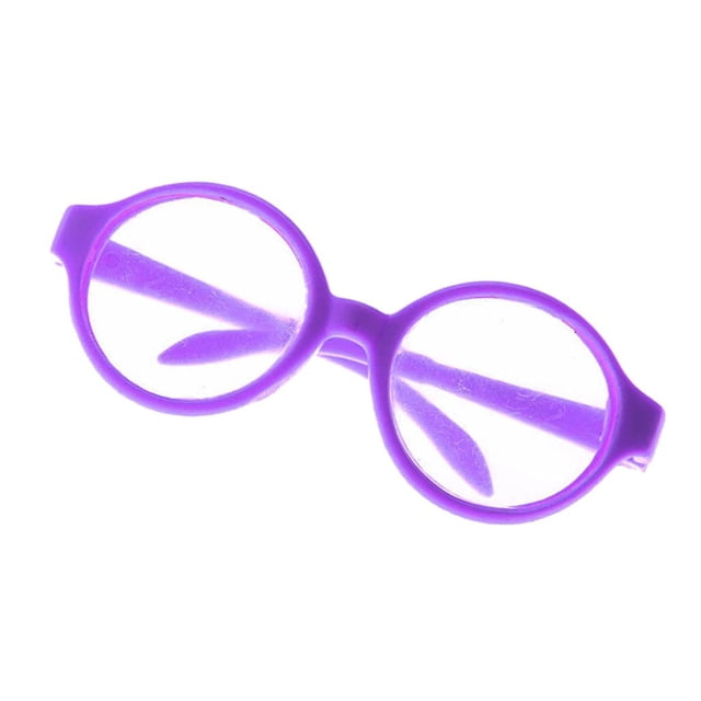 Par De Gafas Con Montura Redonda Para 18'' Morado Púrpura