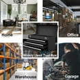 thumbnail image 6 of Costway Portable Tool Chest Box Storage Cabinet Garage Mechanic Organizer 3 Drawers Black, 6 of 11