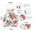 thumbnail image 7 of Pioneer Flower Floral Print Pattern Apron-Garden Aprons for Women with Pockets-Cotton Linen Waterproof Kitchen Cooking Gardening Aprons Adjustable for Kitchen,Cooking,BBQ and Salon 33x27 Inch, 7 of 7