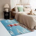 thumbnail image 3 of Nautical Rugs 5x7-3x5 Rug - Lighthouse Rug - Nautical Area Rug - Seagull Rugs - Coastal Carpet, 3 of 7