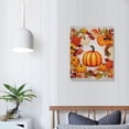 thumbnail image 3 of Chilfamy Thanksgiving Pumpkin Maple Leaf 16x20in Canvas Wall Art Picture for Bedroom Living Room Home Decor 16x20in, 3 of 3