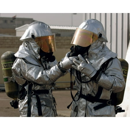 - Peel-n-Stick Poster of Equipment Training Portrait Oxygen Firefighters Poster 24x16 Adhesive Sticker Poster Print