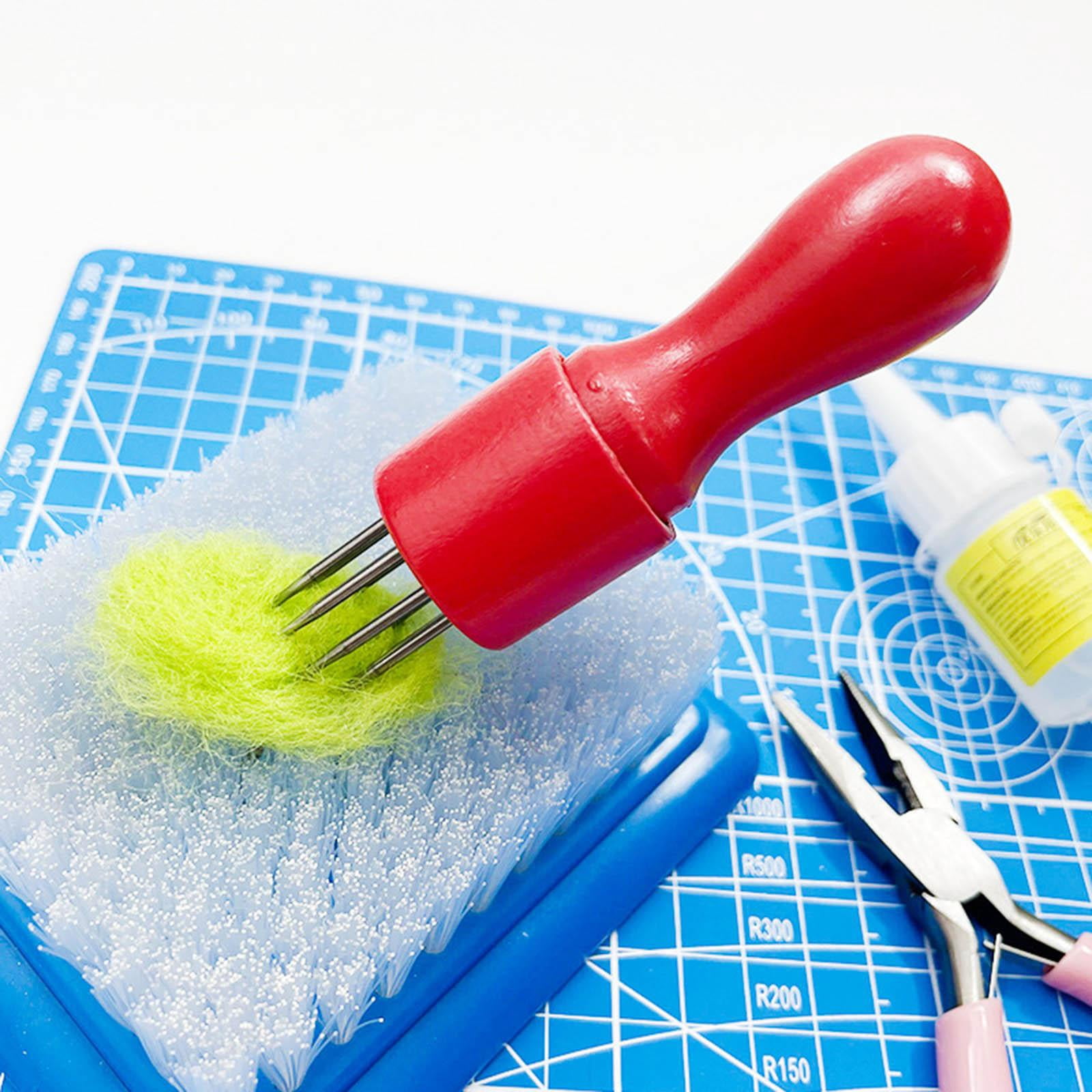 Wxqbjtam Needle Felting Starter Kit with Felt Bag Craft Gift DIY for Crafters