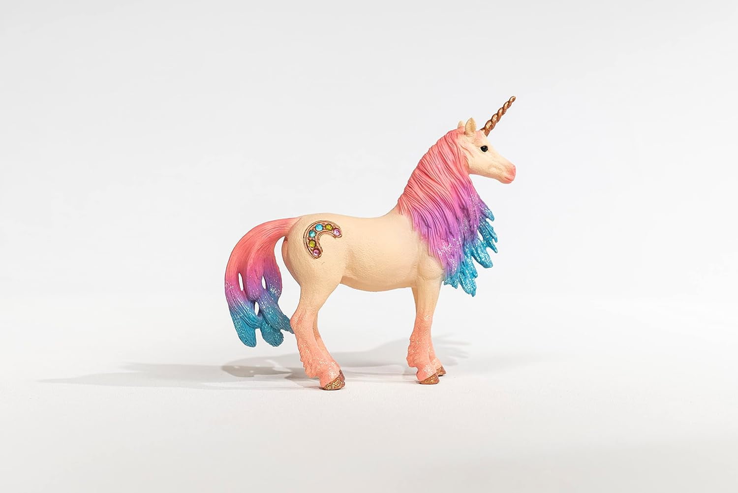 schleich 70723 bayala Mythical Decorated Marshmallow Unicorn Mare Figurine - Featuring Glittery