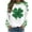 C, variant on Lopecy-Sta Pullover Sweatshirts for Women St Patricks Day Sweatshirt for Women Irish Shirt Green Graphic Print Long Sleeve Shamrock Shirts Sweater Tops