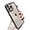 Black, variant on for iPhone Case,Luxury ElectroPlated Glitter Sparkle Sparkly Rhinestone Frame Love Heart Pattern Bumper Camera Lens Protection Soft Shockproof Phone Case (Pink,iPhone 12)