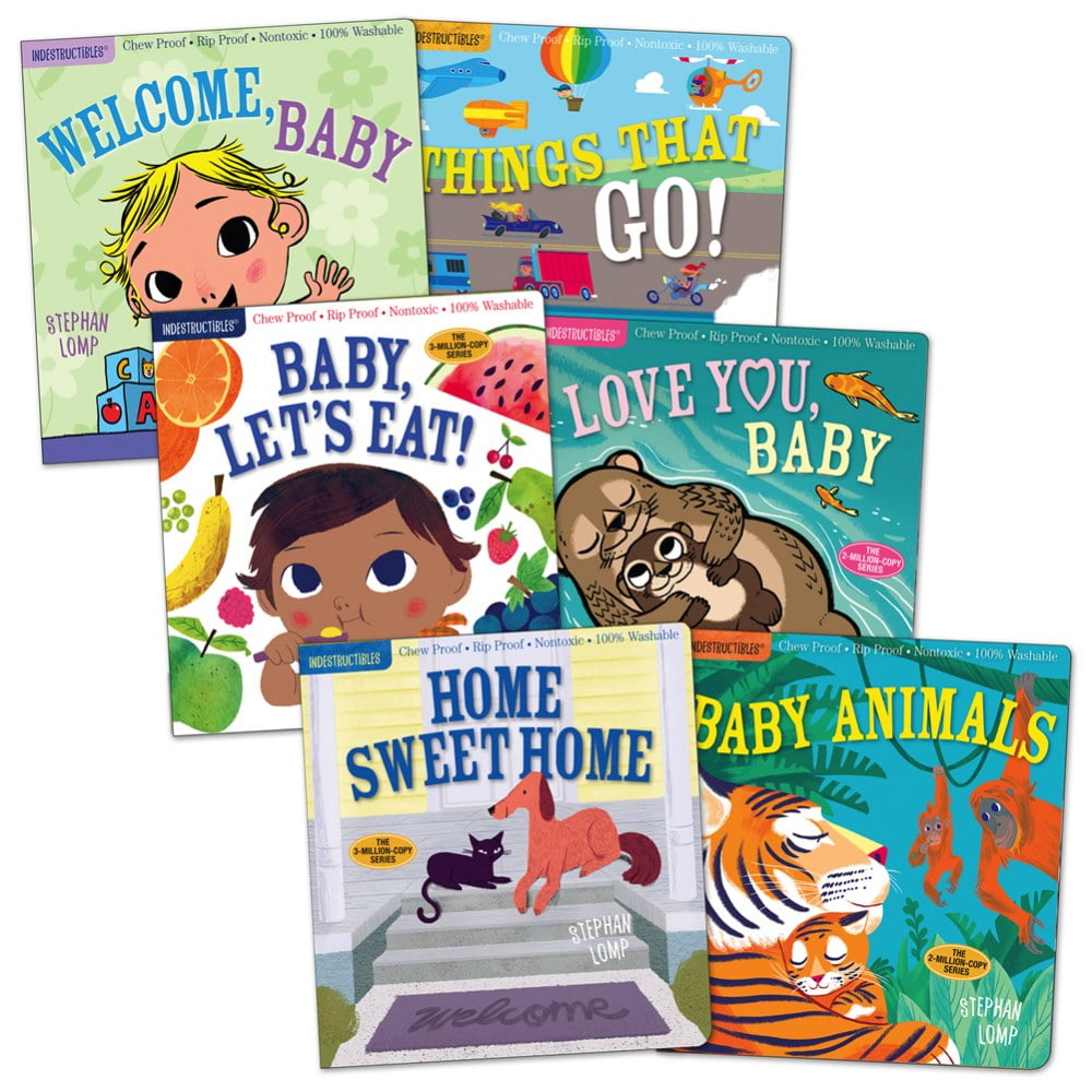 Workman Publishing Company Indestructibles Basic Words Picture Books - Set of 6