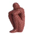thumbnail image 1 of Abbracc Creative Abstract Thinker Figure Bookends Housewarming Gifts Mosaic Figurine For Red, 1 of 8