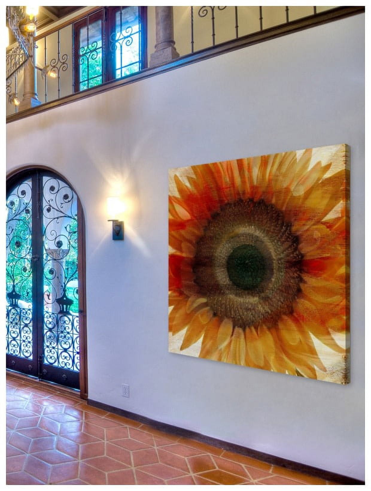 "Flower Strokes III" Painting Print on Wrapped Canvas