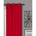 thumbnail image 2 of Safdie & Co. Curtain 2PK 84L Blackout Textured Red, 2 of 2
