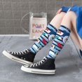 thumbnail image 5 of KLL Fish And Shark Print Cool Socks Men's Women's Crew Socks Funny Crazy Novelty Stockings, 5 of 6