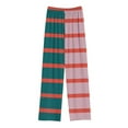 thumbnail image 2 of Odeerbi Kids Boys Girls Striped Pajama Pants Color Block Elastic Waist Sleepwear Bottoms Children Quick Drying Sports Pants Outside Lantern Pants Kids Clothes Pink, 2 of 4