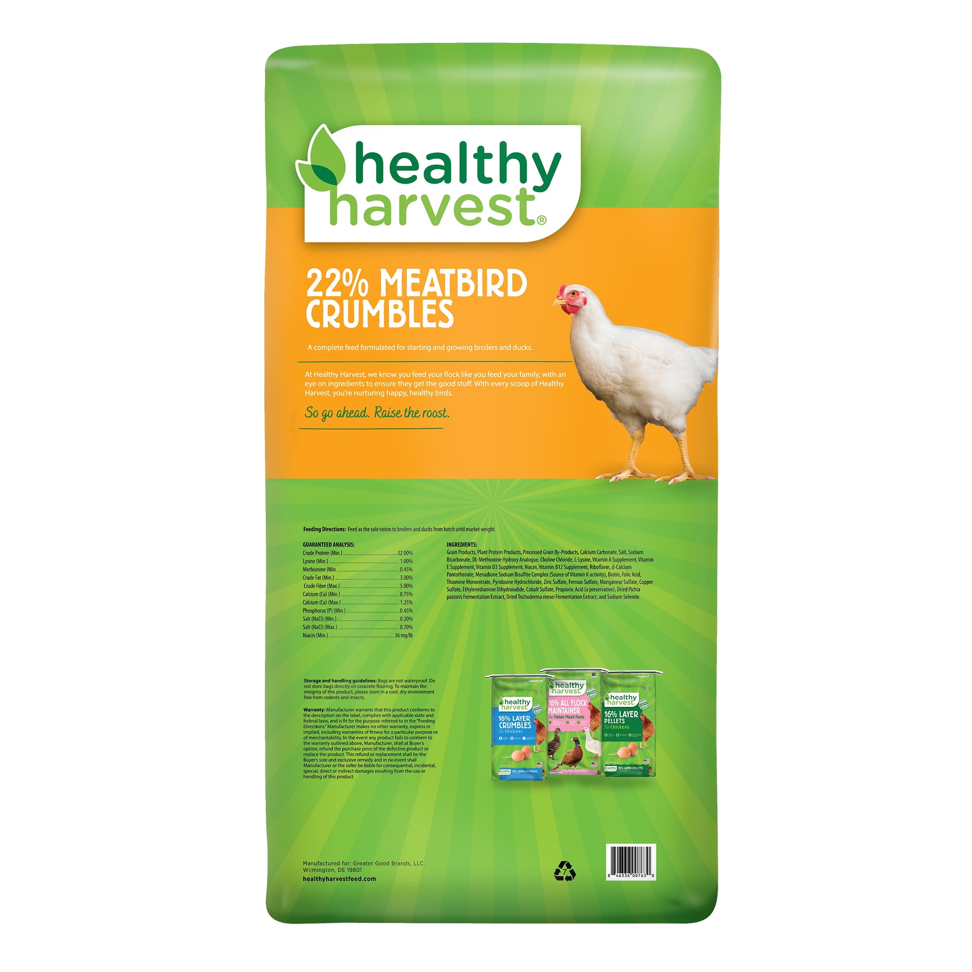 (3 pack) 22% Meatbird Starter Crumbles