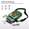 thumbnail image 7 of HELLHERO Dog and Floral Pattern Design Adjustable Shoulder Strap Crossbody Bag 2 Layers Adult for Casual Use 4.33"x1.97"x7.09", 7 of 7