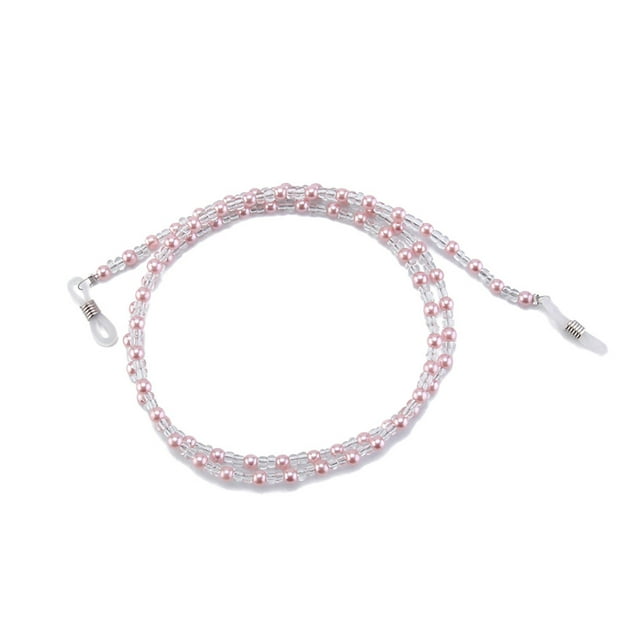 fastboy Glasses Strap Unique Eyeglasses Hanging Chain Eyewear Fix Rope Anti-lost Ropes Fashion Accessory Fixator Chains for Fixing Decor Pink