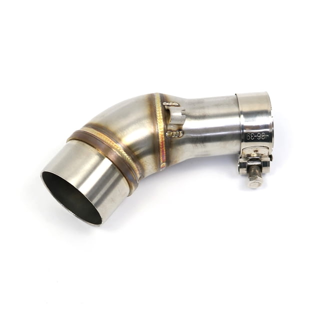 Stainless Steel Exhaust Middle Pipe for Yamaha R25 R3 (2013-2016) - Enhanced Performance & Sound, High-Temp Resistant, Precision-Fit Replacement Component with Easy Installation - Silver Finish,