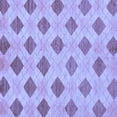 thumbnail image 1 of Ahgly Company Machine Washable Indoor Square Abstract Blue Modern Area Rugs, 3' Square, 1 of 4