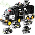 thumbnail image 1 of Camión policial de juguete Doloowee Doloowee para niños pequeños de 3 a 6 años, 1 of 6