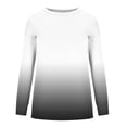 thumbnail image 4 of Day Today YUGYXL Sweatshirt for Women Comfy Crew-Neck Long Sleeve Sweatshirts Lightweight Tie-Dye Blouse Trendy Loose Fit Pullover Tops Black,XL, 4 of 5